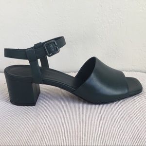 EVERLANE Block Heel Sandals Forest Green Sz 9.5